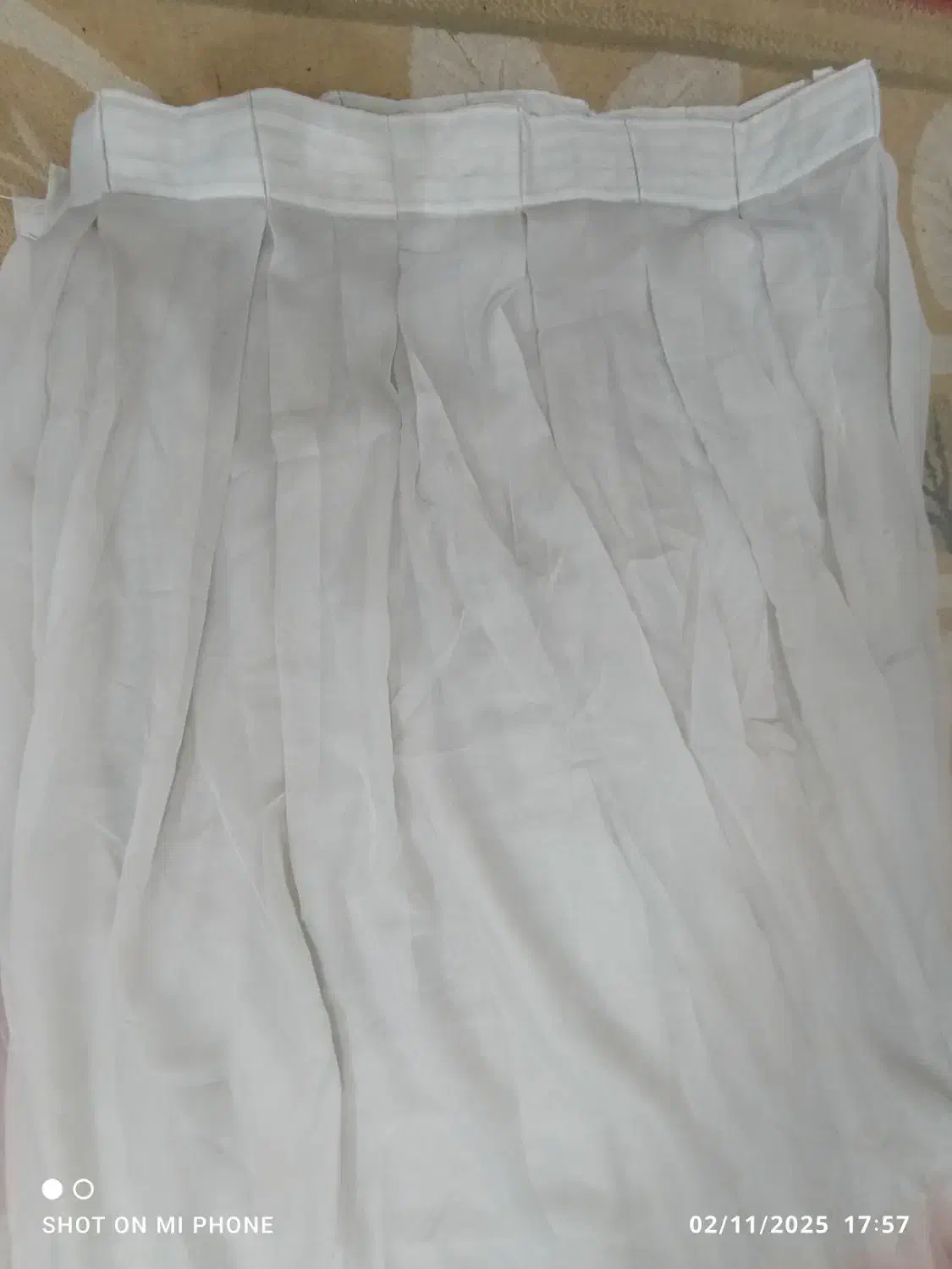 پرده حریر دو رنگ قهوه‌ای|پرده، رانر، رومیزی|تهران, یافت آباد شمالی|دیوار