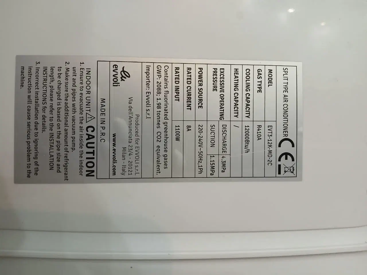 کولر ۱۲ هزار ایوولی|کولر گازی و فنکوئل|میناب, |دیوار