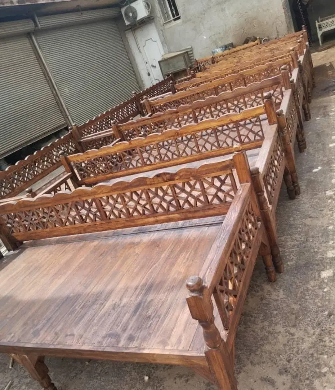 تخت سنتی با چوب روس|تخت و سرویس خواب|مشهد, آزادشهر|دیوار