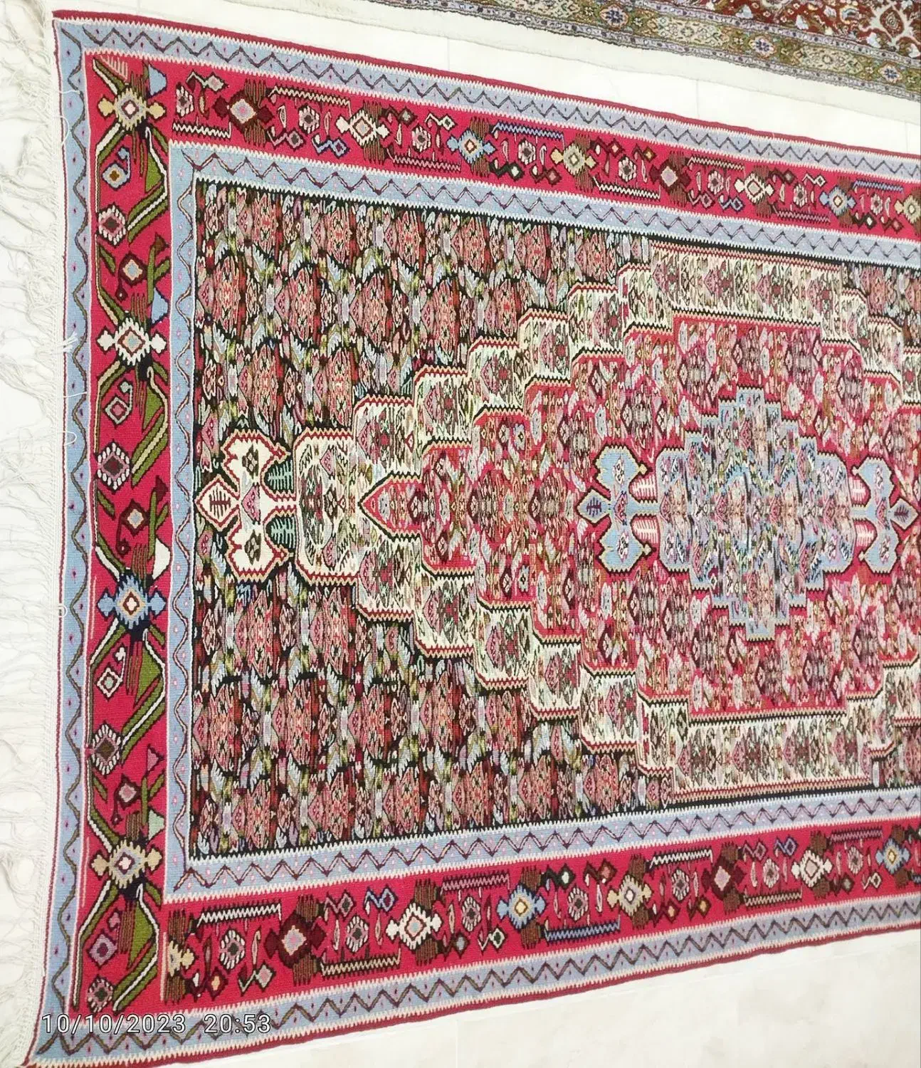 گلیم دستباف درجه یک سنندج ۴متری|گلیم، جاجیم، گبه|زنجان, |دیوار