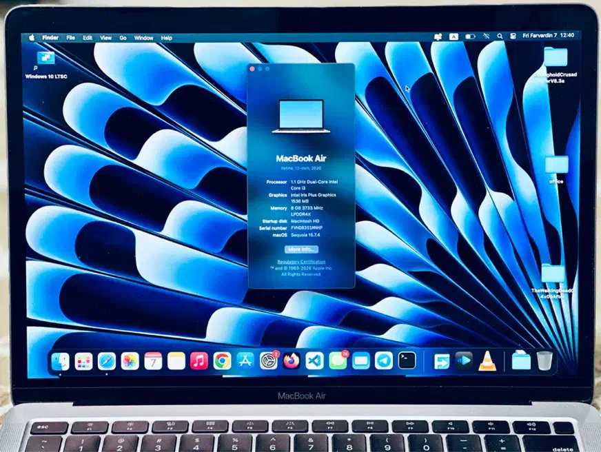 Macbook Air 2020|رایانه همراه|تهران, فرودگاه مهرآباد|دیوار