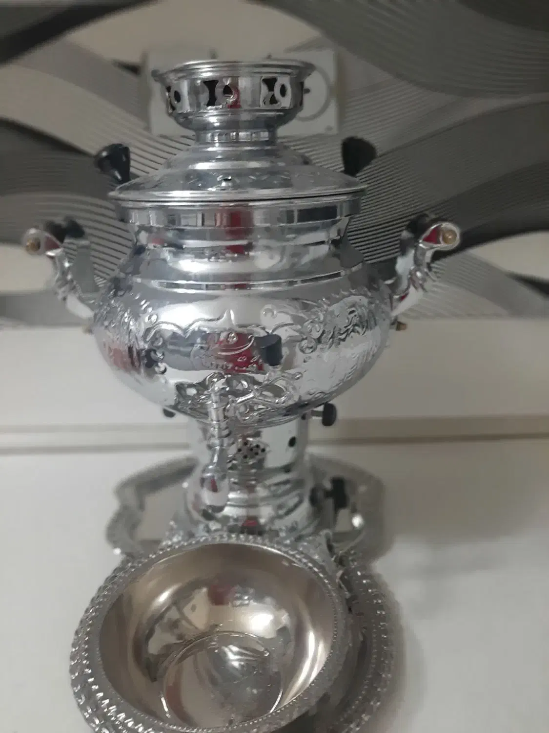 سماور چهار لتیر نام ویشلمه سینی وکاسه|سماور، چایساز، قهوهساز|گالیکش, |دیوار