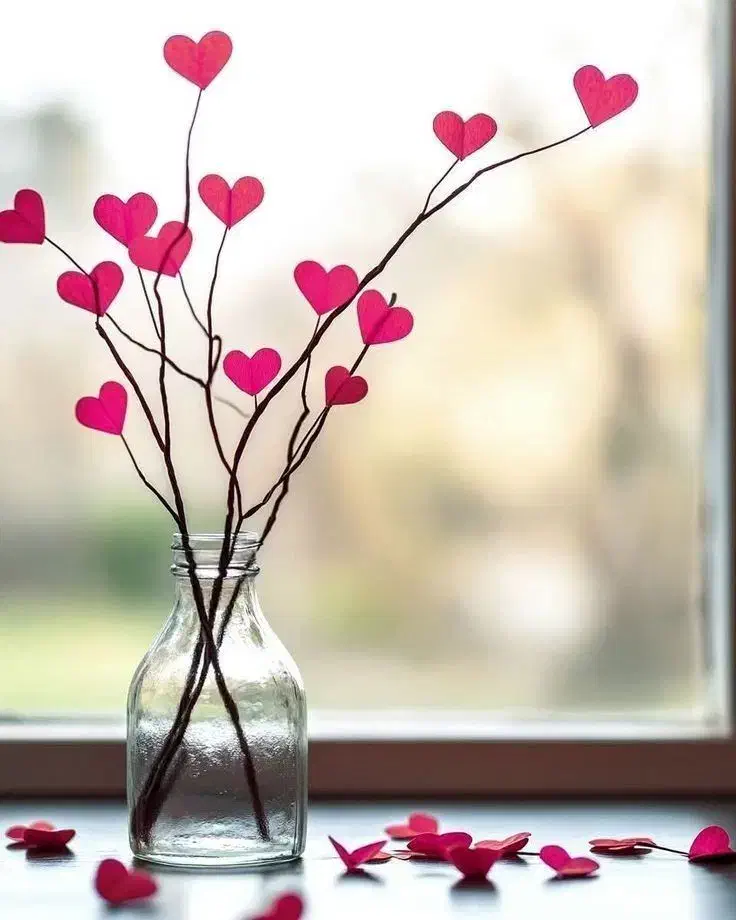 شاخه عشق ولنتاین|صنایع دستی و سایر لوازم تزئینی|شوشتر, |دیوار