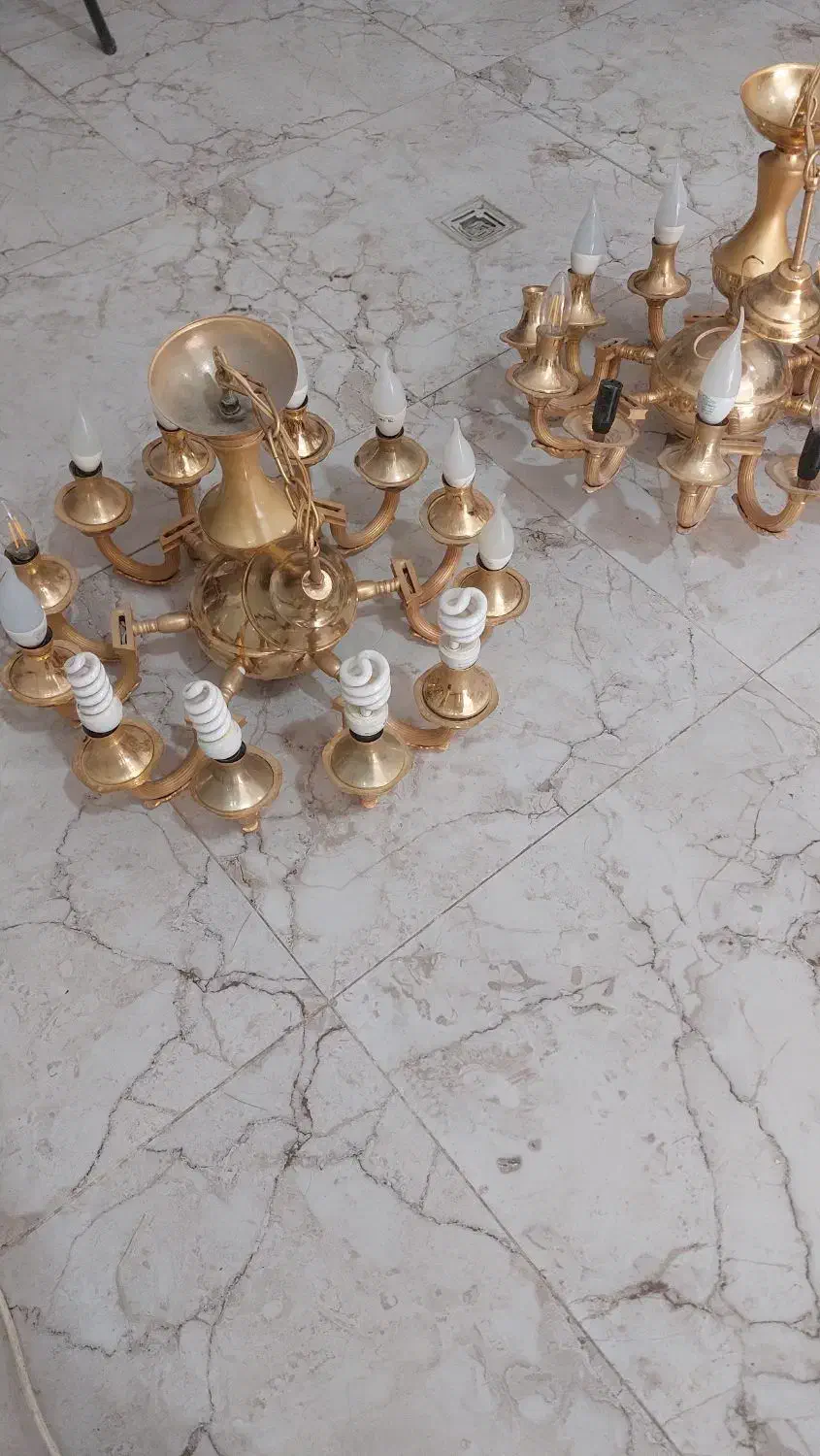 فروش وخریدلوسترهای طلایی فردیس اندیشه....|لوستر و چراغ آویز|اندیشه, اندیشه فاز ۲|دیوار