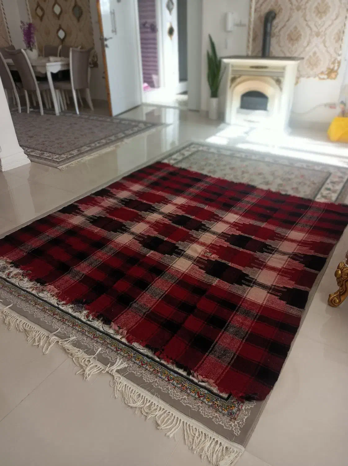 موج 450|گلیم، جاجیم، گبه|کرمانشاه, |دیوار