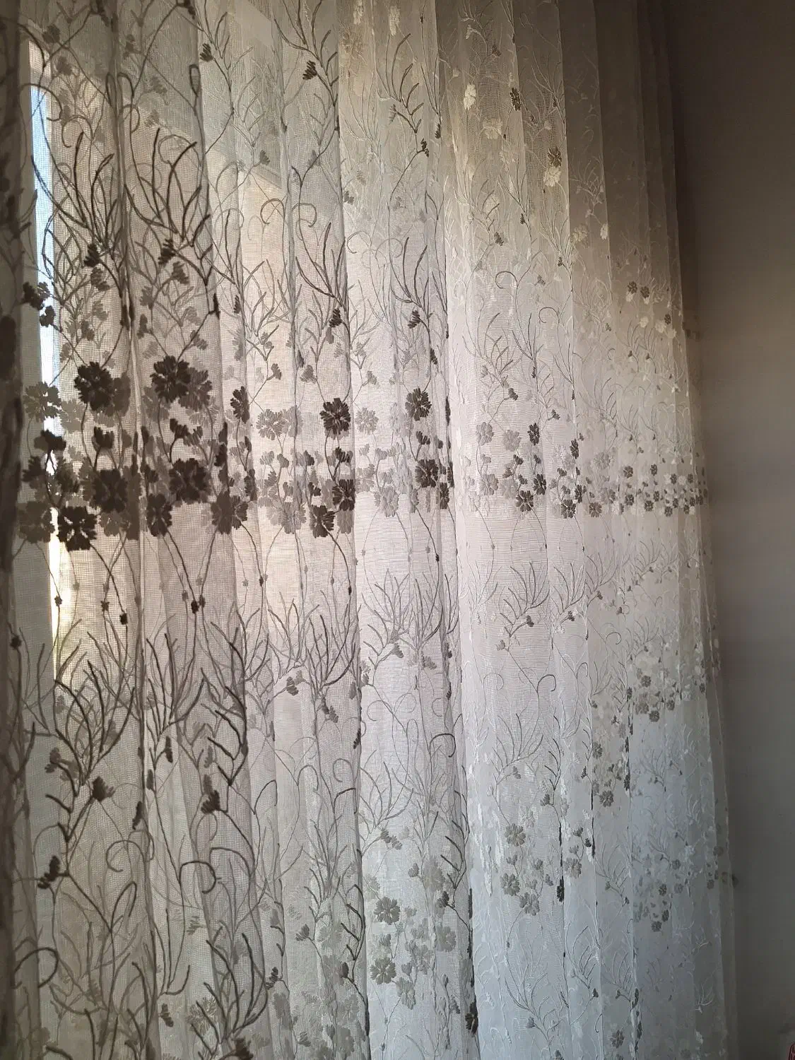 پرده طرح شکوفه 20 متر|پرده، رانر، رومیزی|چناران, |دیوار