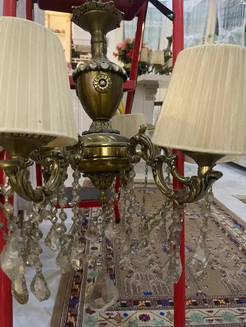 دو عدد لوستر برنج|لوستر و چراغ آویز|کرج, فاز ۲ مهرشهر|دیوار