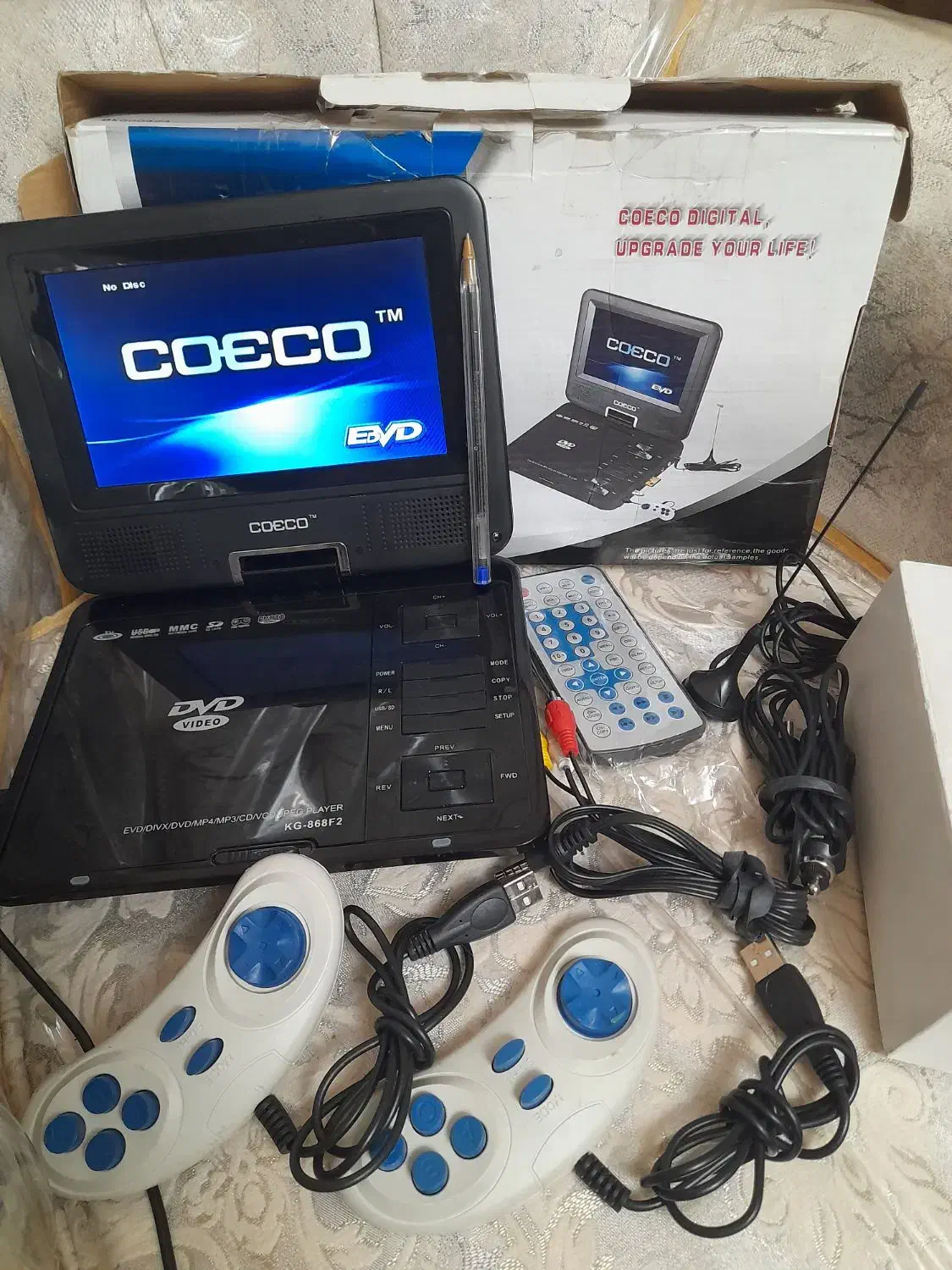 دی وی دی لبتابی 7 اینچ COECO پرتابل AV .DVD .USB|پخشکننده DVD و ویدیو|ری, دیلمان|دیوار