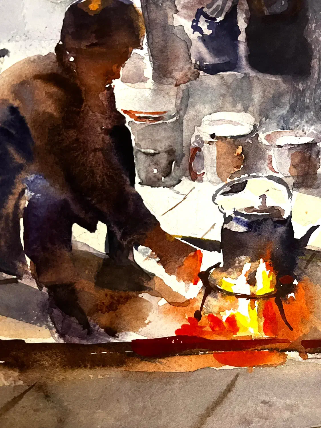 نقاشی آبرنگ|تابلو، نقاشی، عکس|تهران, شهرک غرب|دیوار