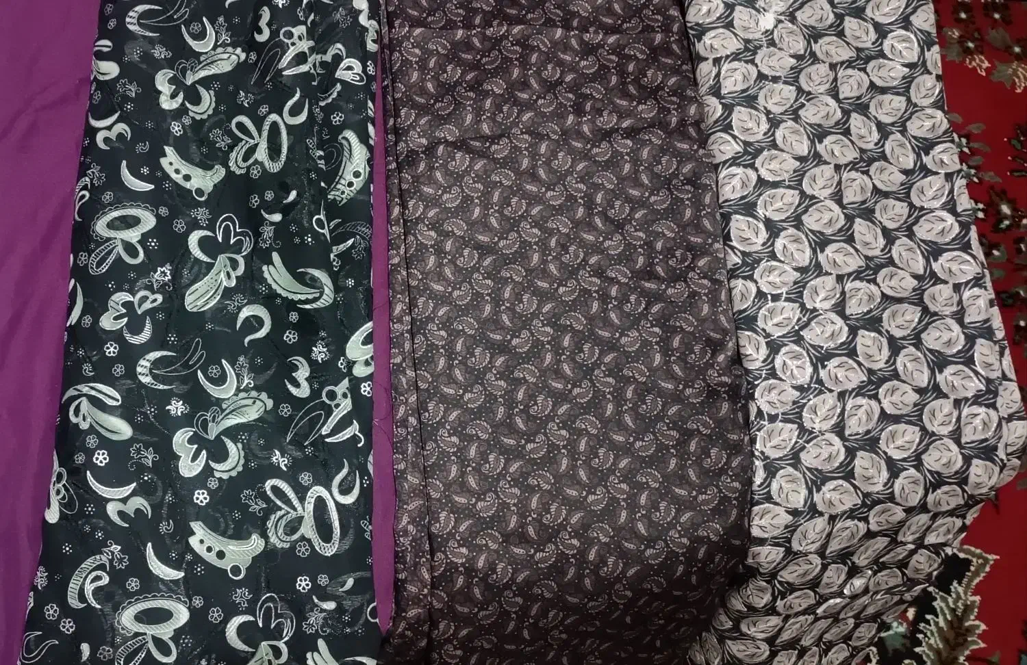 پارچه چادری. روسری چهار  گوش|لباس|نهاوند, |دیوار