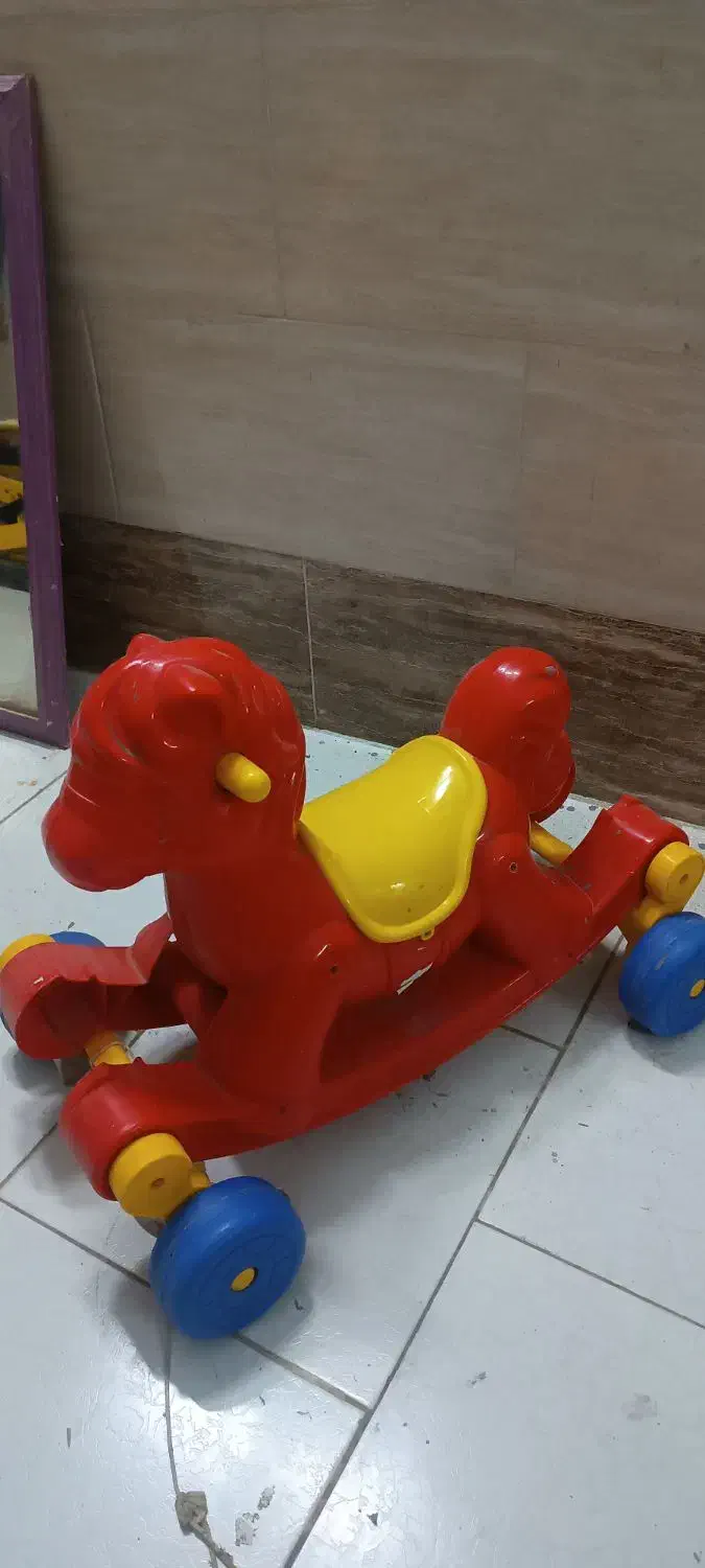 اسب چهار چرخ|اسباب‌بازی بچه|گرگان, |دیوار