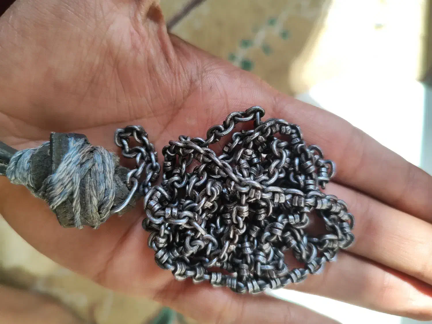 زنجیر اردکانی اصل قدیمی|کلکسیون اشیاء عتیقه|اردکان, |دیوار