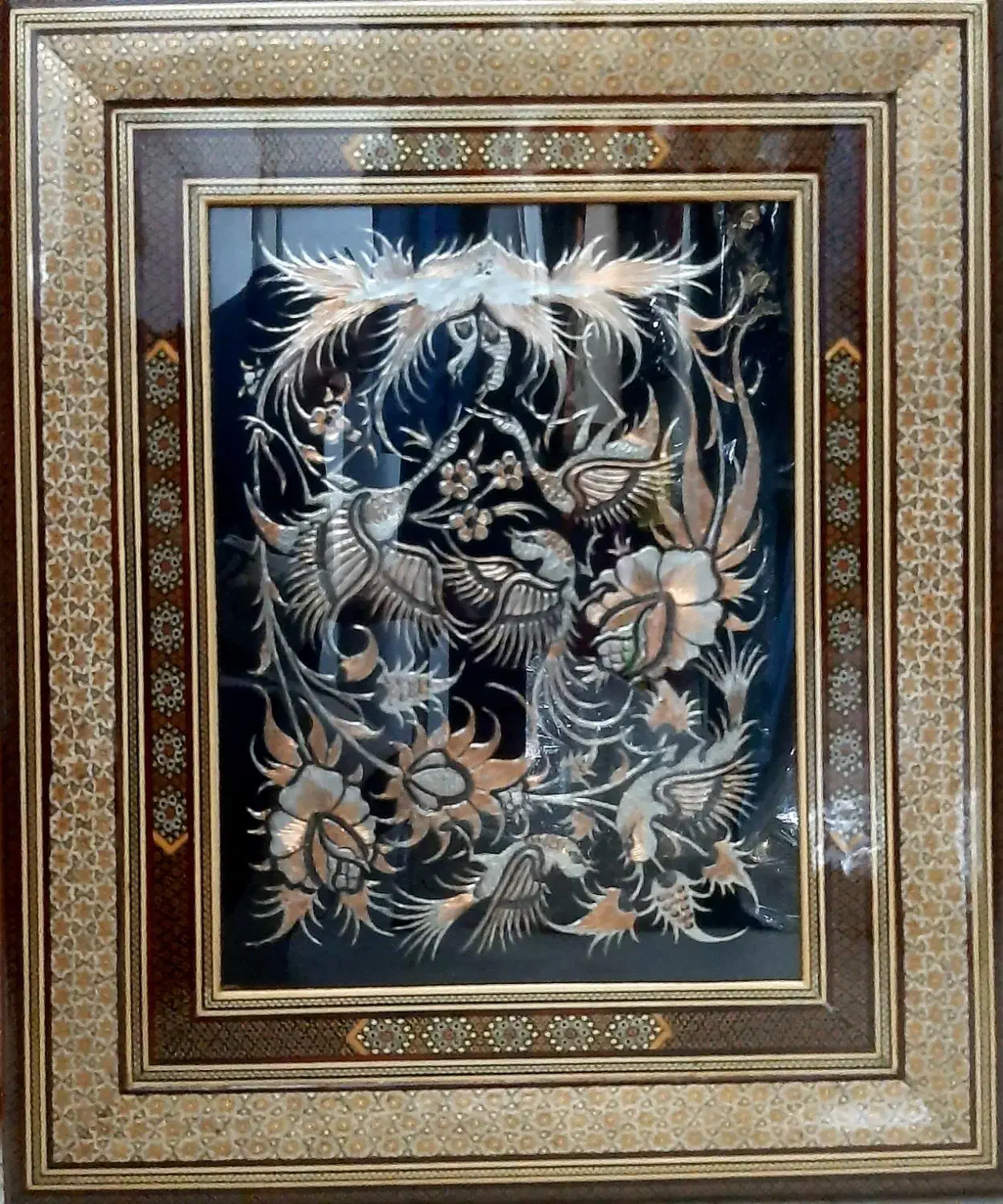 تابلو قلمزنی و خاتم نفیس (هدیه روز مادر )|صنایع دستی و سایر لوازم تزئینی|تهران, زعفرانیه|دیوار