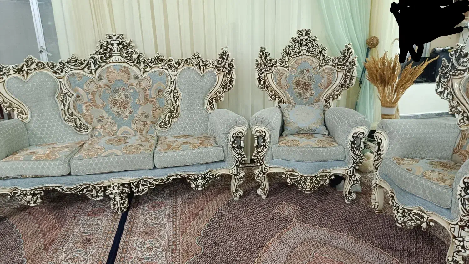 مبل سلطنتی ۷ نفره و غذاخوری ۶ نفره|مبلمان خانگی و میز عسلی|اسکو, |دیوار