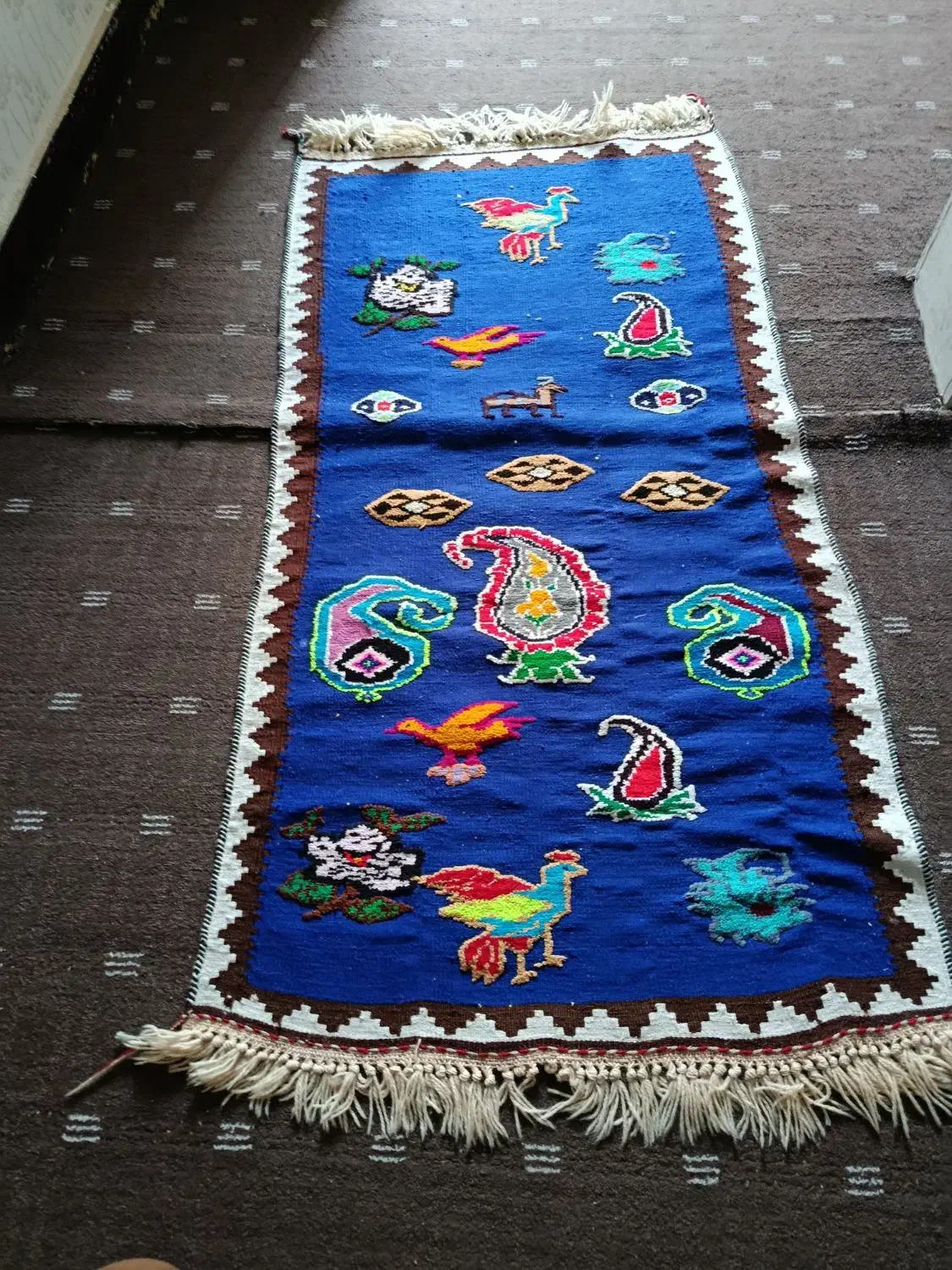 گلیم دست بافت|گلیم، جاجیم، گبه|دوگنبدان, |دیوار