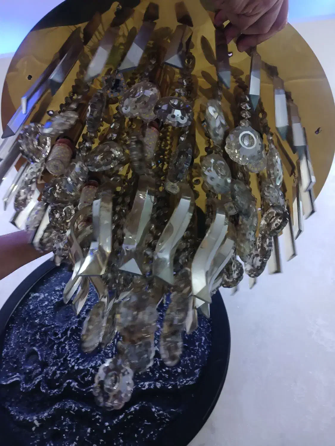 لوستر شرابی در حد نو قیمت خوب|لوستر و چراغ آویز|رشت, بلوار گیلان|دیوار