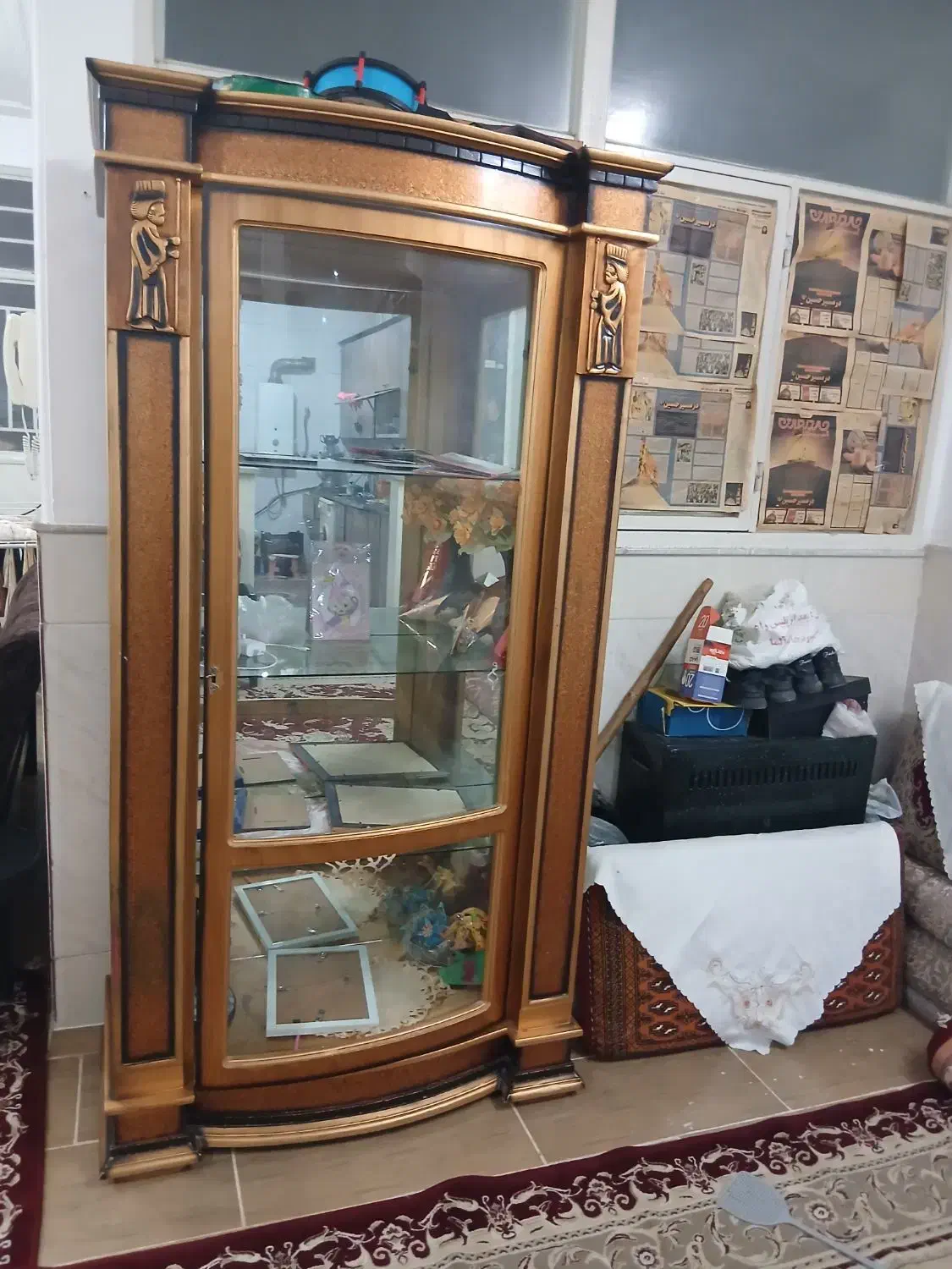 بوفه|بوفه، ویترین، کنسول|قم, قلعه کامکار|دیوار