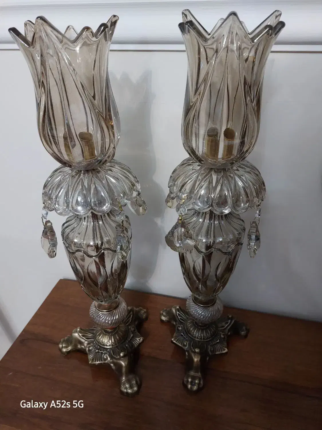 شمعدان کریستال|صنایع دستی و سایر لوازم تزئینی|اسدآباد, |دیوار