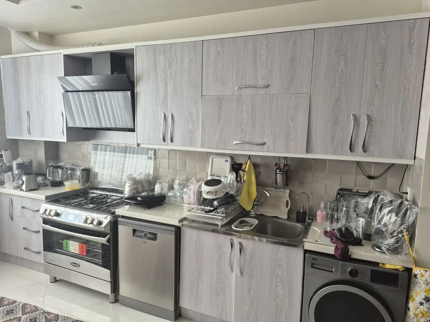 کابینت mdf با هود و سینک|مصالح و تجهیزات ساختمان|تهران, دکتر هوشیار|دیوار