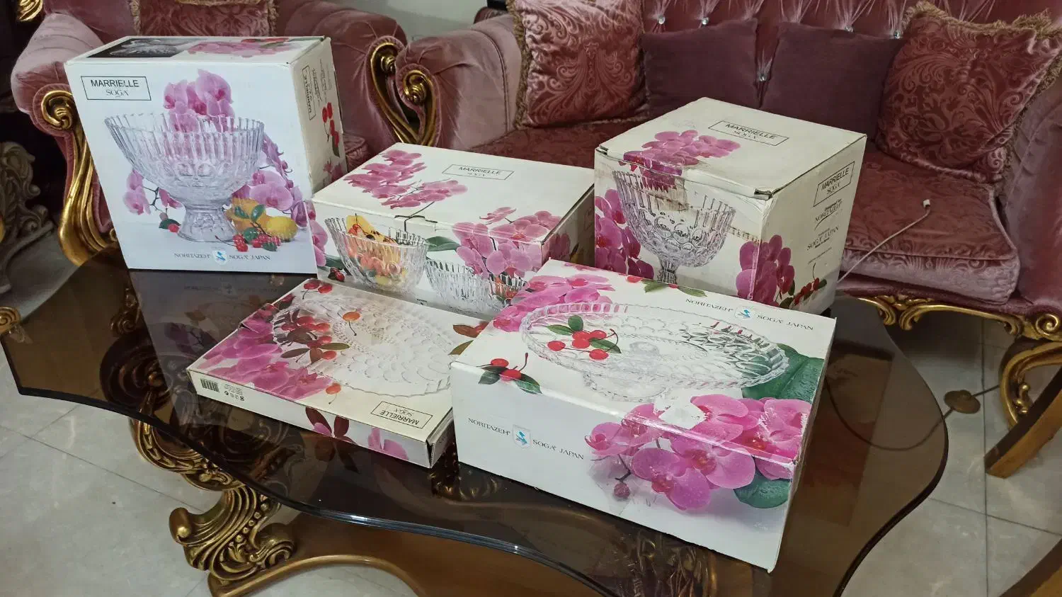 ظروف کریستال آکبند ژاپنی|ظروف سرو و پذیرایی|تهران, سید خندان (جلفا)|دیوار