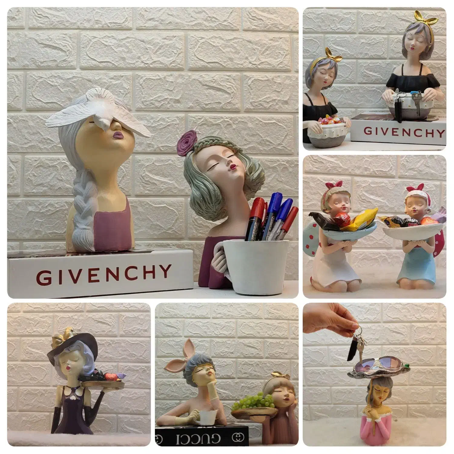 انواع مجسمه پلی استر و پودر سنگ|مجسمه، تندیس، ماکت|خمینی‌شهر, |دیوار