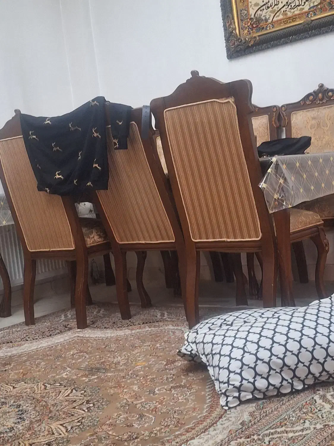 میزنهار خوری چوب گردو تویسرکان 8 نفره|میز و صندلی غذاخوری|گرگان, |دیوار