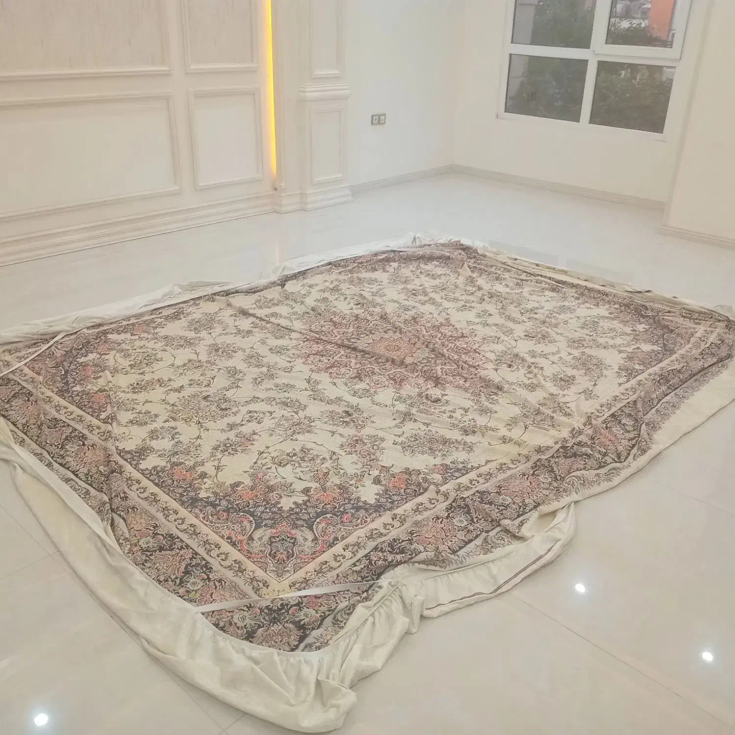 روفرشی طرح ابریشم تبریز|روفرشی|مشهد, کوشش|دیوار