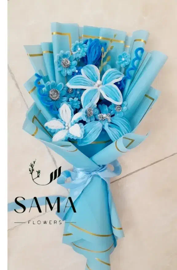 دسته گل پیپ پاکنی آماده ارسال|گل مصنوعی|اردبیل, |دیوار