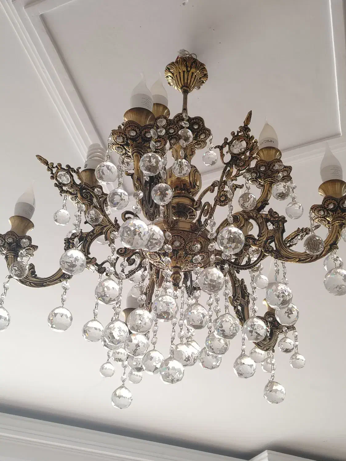 لوستر برنز آویز|لوستر و چراغ آویز|کهریزک, |دیوار