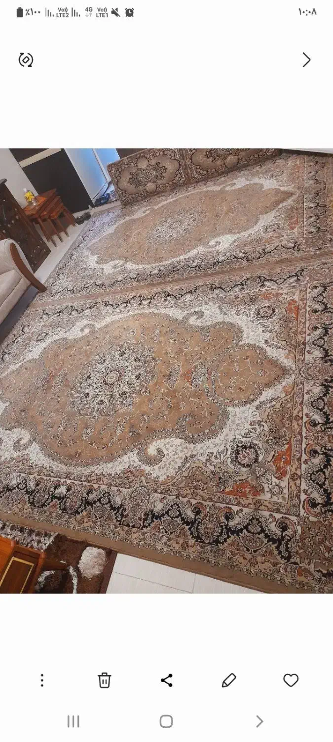 فرش ۶ متری جفت|فرش|قزوین, |دیوار