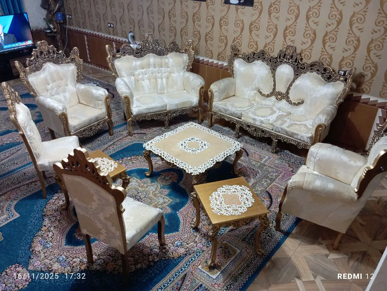 مبل سلطنتی|مبلمان خانگی و میز عسلی|شیراز, شهرک مدرس|دیوار