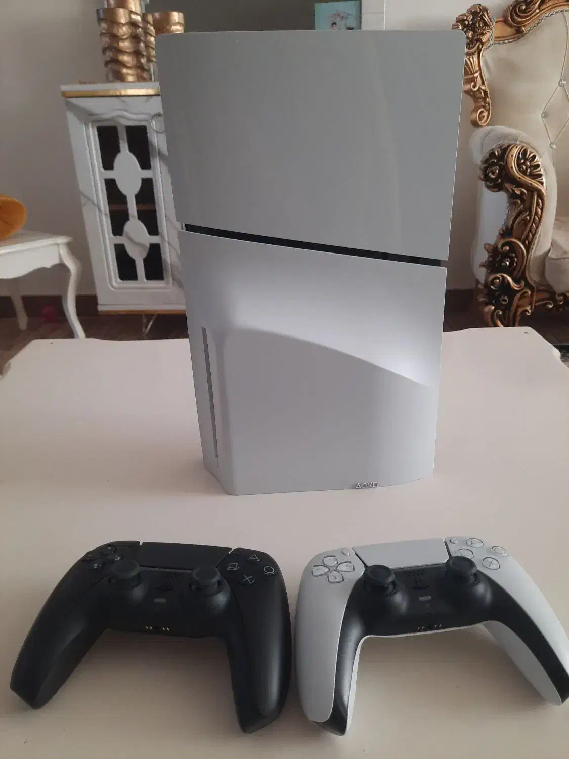 ps5 slim Drive با دسته اضافه|کنسول، بازی ویدئویی و آنلاین|فرح آباد, |دیوار