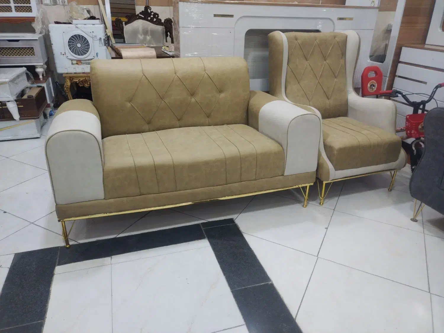 مبل پارچه هنری|مبلمان خانگی و میز عسلی|بیرجند, |دیوار