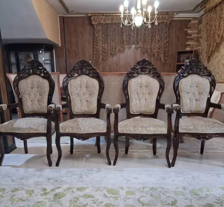 مبل تمیز ۷ نفره سلطنتی|مبلمان خانگی و میز عسلی|اندیشه, اندیشه فاز ۳|دیوار