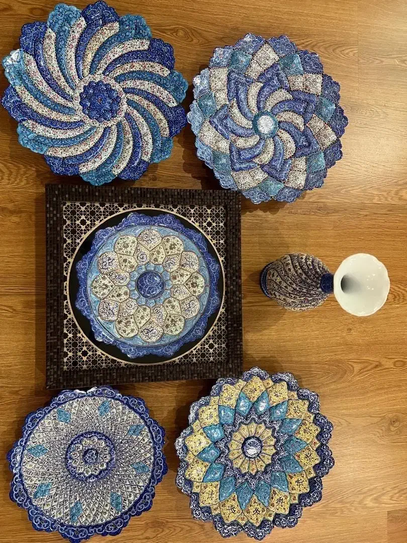 ۶ قلم میناکاری ، و مسی صنایع دستی، نو|صنایع دستی و سایر لوازم تزئینی|تهران, قیطریه|دیوار