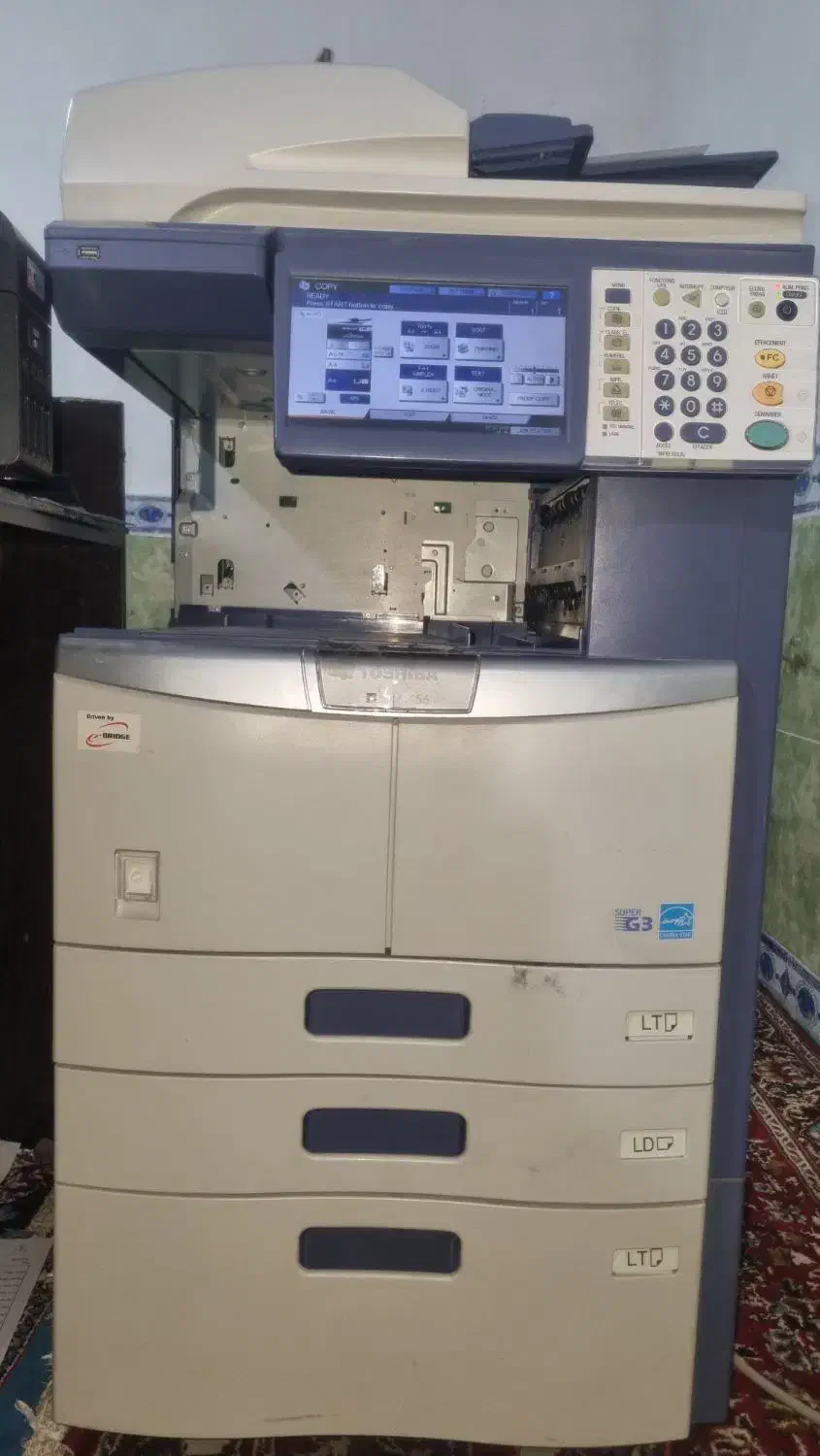 چاپگر صنعتی توشیبا ۴۵۶ پر سرعت|پرینتر، اسکنر، کپی، فکس|امیدیه, |دیوار