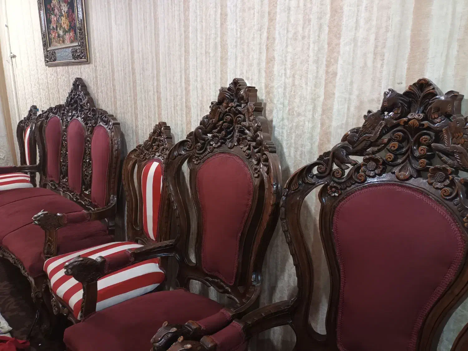 مبل جنس چوب گردو|مبلمان خانگی و میز عسلی|اهواز, شهرک دانشگاه|دیوار