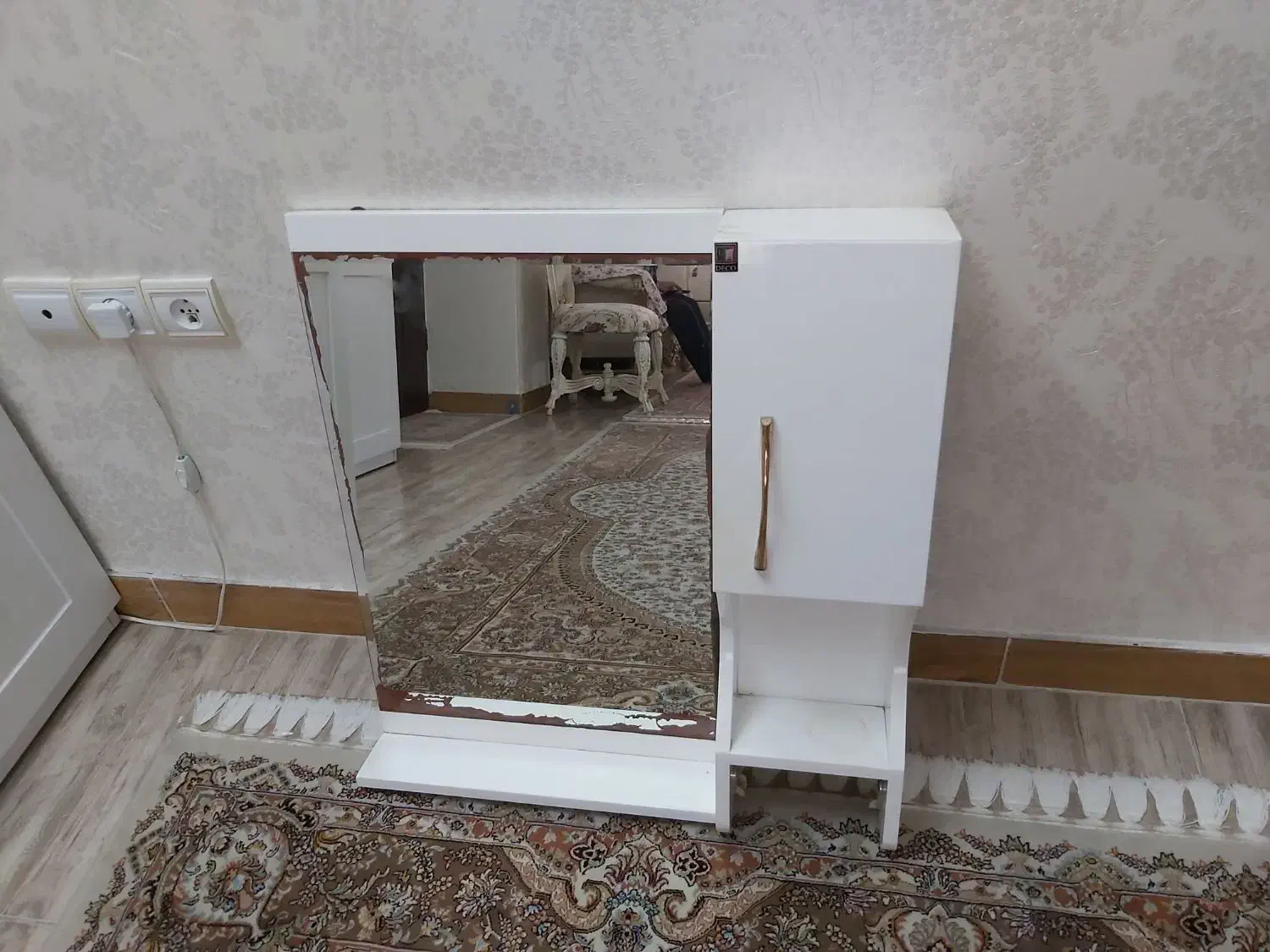 آینه روشویی دو تیکه|لوازم سرویس بهداشتی|رشت, باهنر|دیوار