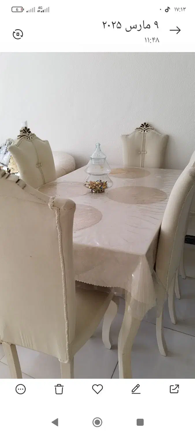 میز ناهار خوری|میز و صندلی غذاخوری|شاهینشهر, عطار|دیوار