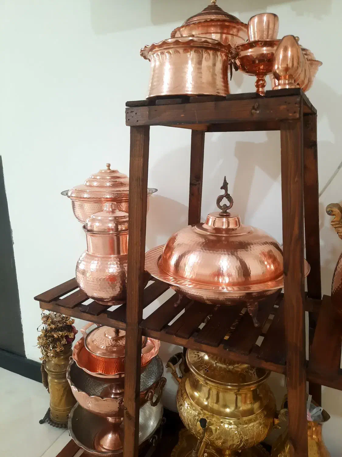 ظرف مسی زیبا|ظروف سرو و پذیرایی|هادی شهر, |دیوار