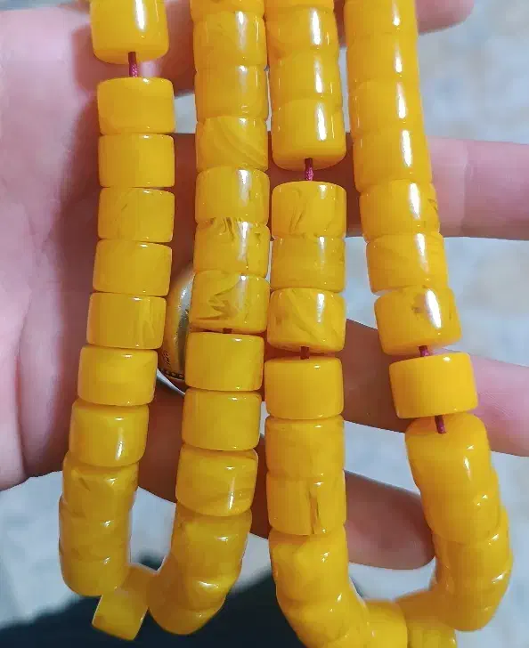 تسبیح کهربا خامه عسلی ۳۳ عددی سایز ۱۳ میل|زیورآلات و اکسسوری|سرپل ذهاب, |دیوار