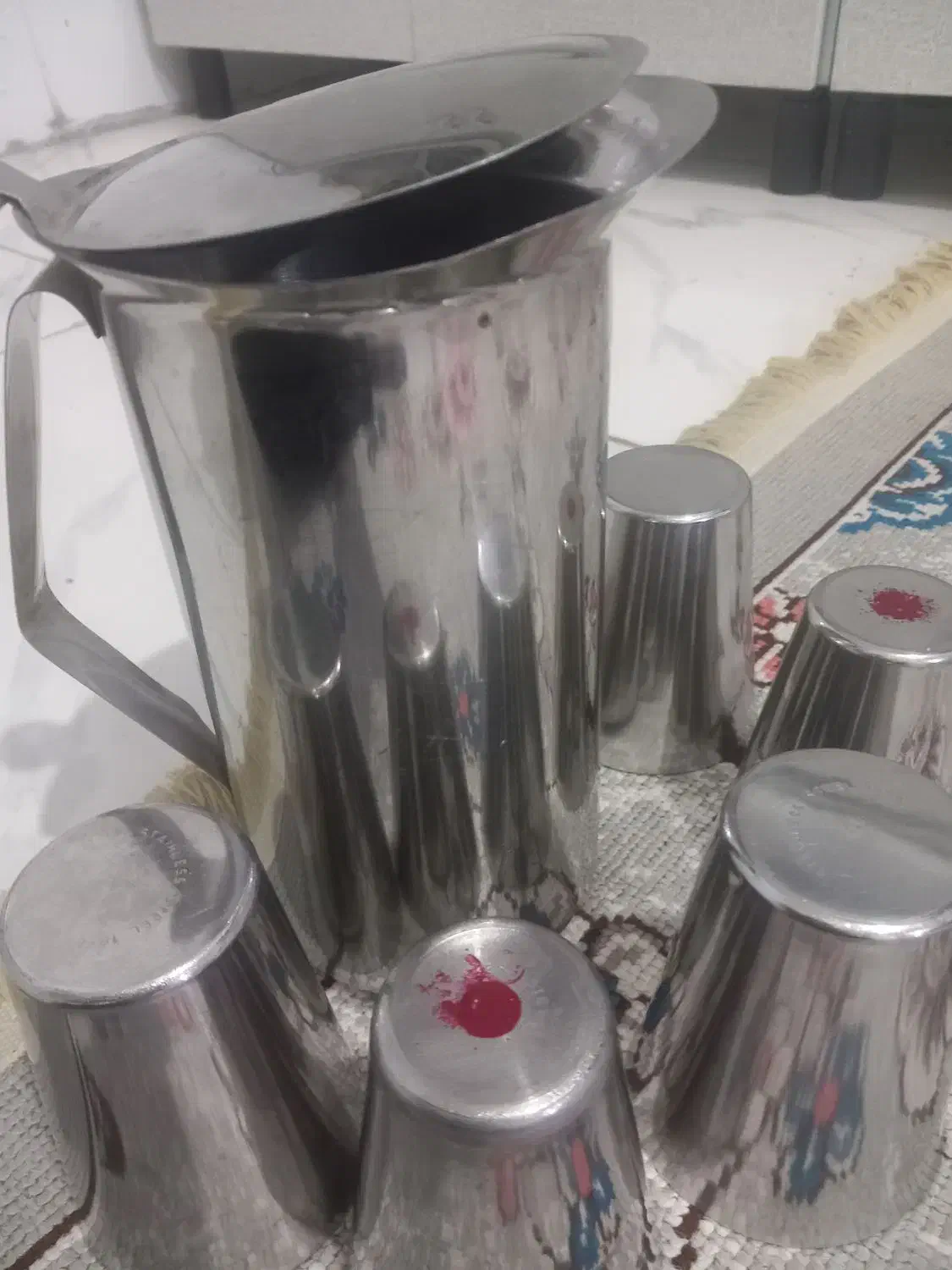 پاچ لیوان استیل وسایل اشپزخانه|ظروف سرو و پذیرایی|کرمانشاه, |دیوار