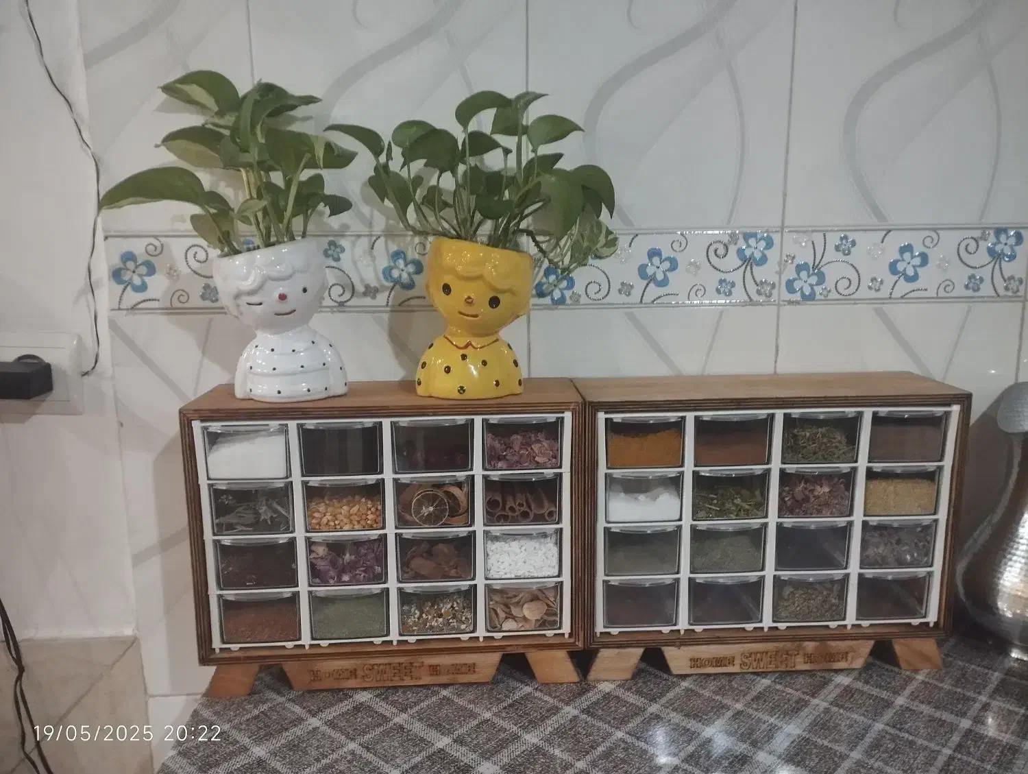 جا ادویه چوبی|ظروف نگهدارنده، پلاستیکی، یک‌بارمصرف|الیگودرز, |دیوار