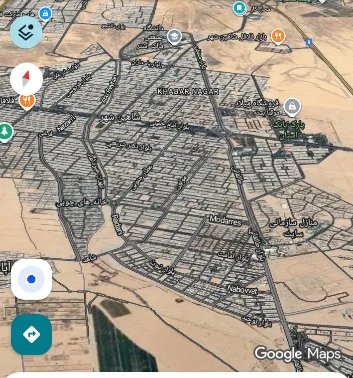 2)زمین در شاهین شهر کوی کارمندان1شهرک الهیه|فروش زمین و ملک کلنگی|شاهین‌شهر, فردوسی|دیوار