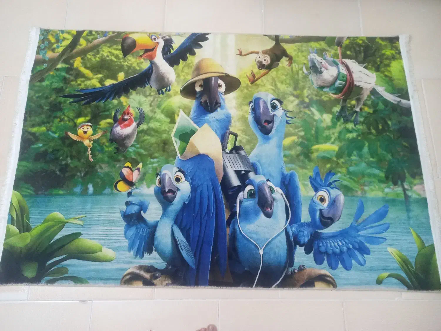 فرش کودک در حد نو|فرش|قم, بوستان علوی|دیوار