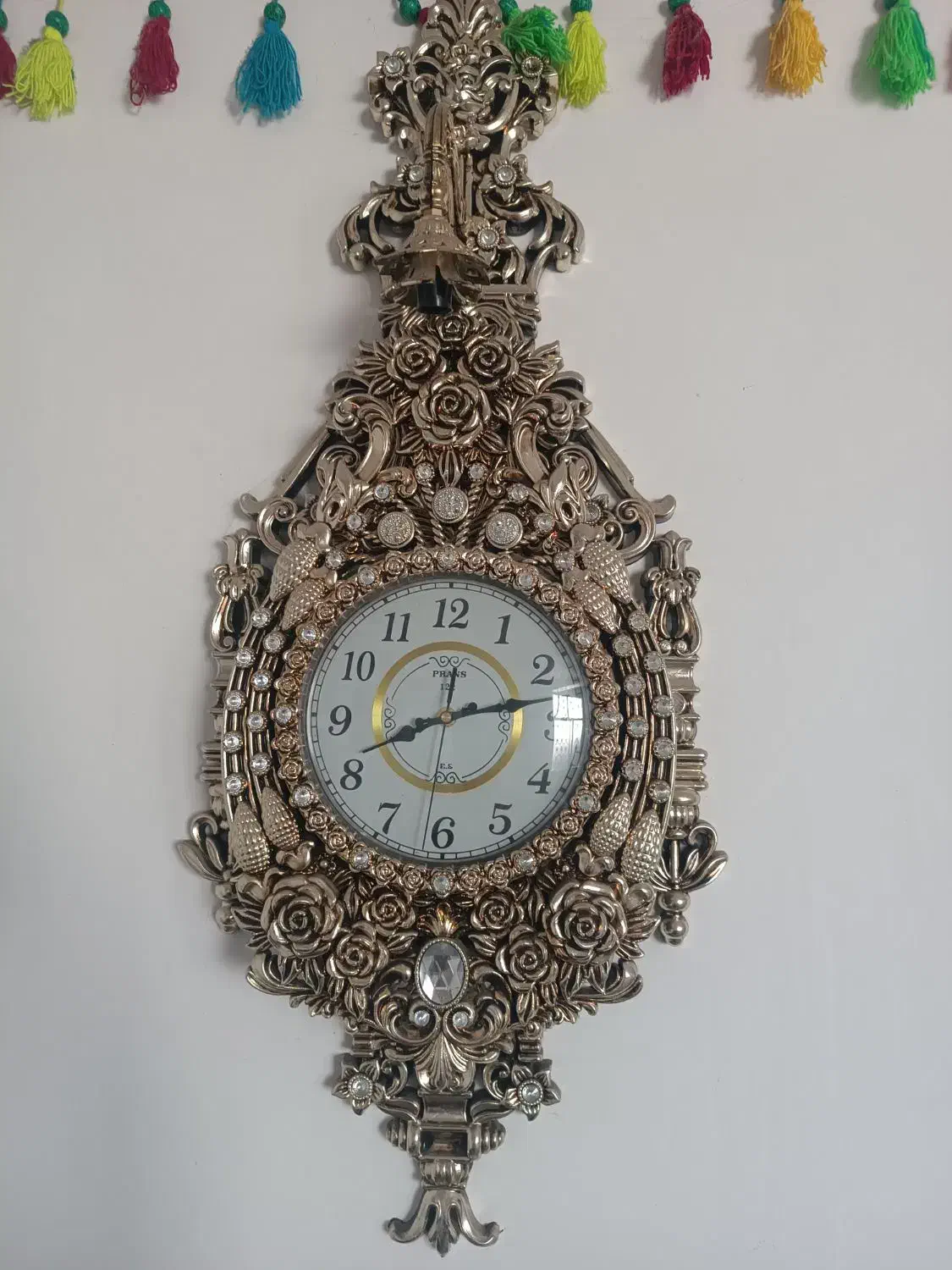 ساعت دیواری طلایی شیک|ساعت دیواری و تزئینی|اندیمشک, |دیوار