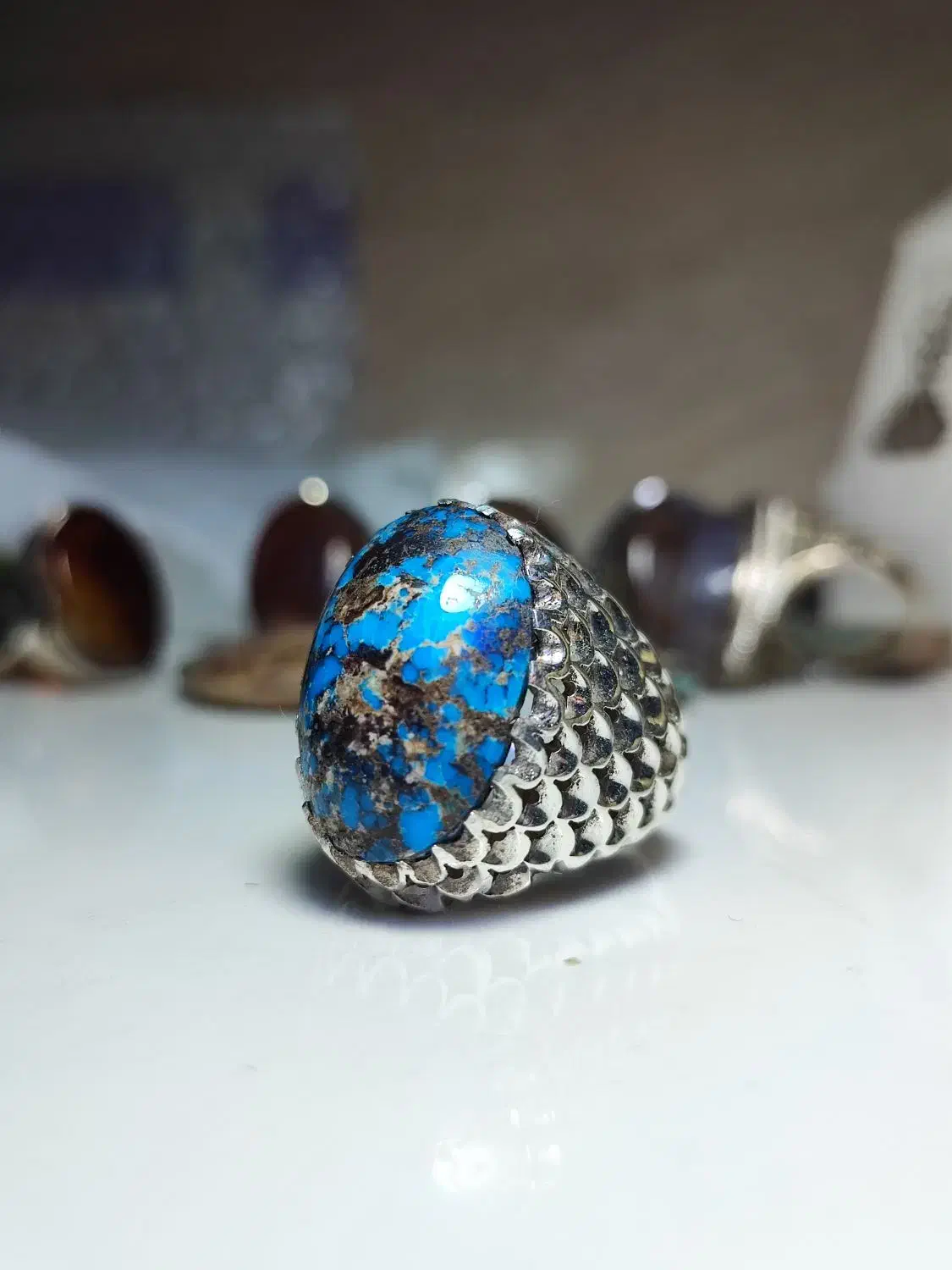 انگشتر تمام دست ساز فیروزه|جواهرات|نیشابور, شهرک ولیعصر|دیوار