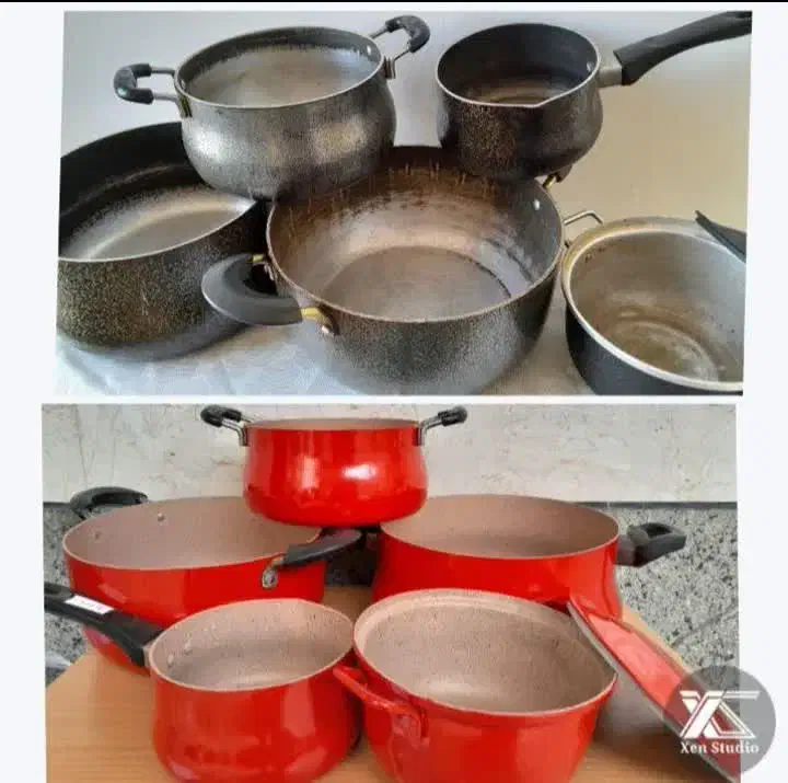 بازسازی ظروف تفلون و سینی با قیمت 180ت|ظروف پختوپز|یزد, |دیوار