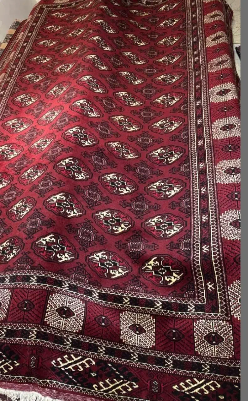 فرش ترکمن دستبافت کم کارکرد ۱۰ متری|فرش|گنبد کاووس, |دیوار