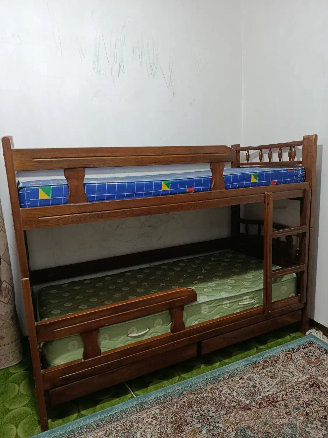 تخت خواب دوطبقه چوبی|تخت و سرویس خواب|بندرعباس, |دیوار